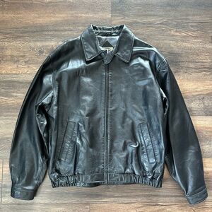 Classic Black Leather Jacket for Men